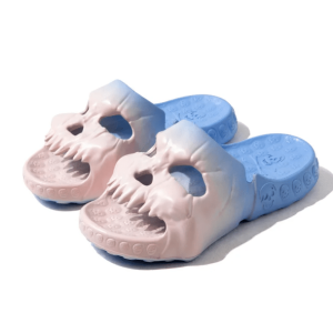 Y2K Skull Slippers: Aesthetic Grunge Footwear for Trendy Outfits