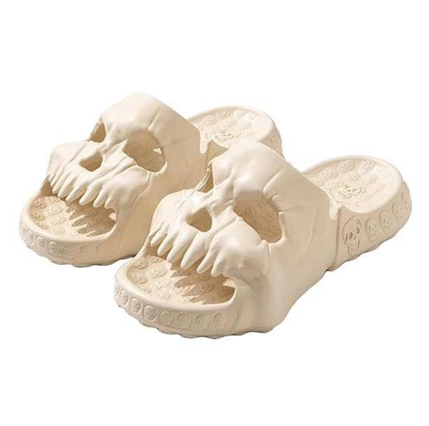 Y2K Skull Slippers: Aesthetic Grunge Footwear for Trendy Outfits