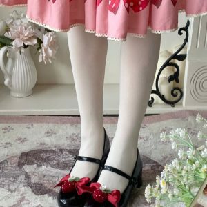 Little Berry - Y2K Fashion Low Heels for Coquette Aesthetic & Grunge Style Outfits