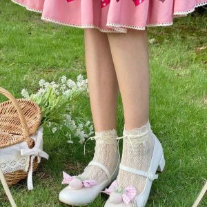Little Berry - Y2K Fashion Low Heels for Coquette Aesthetic & Grunge Style Outfits