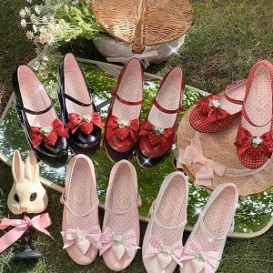 Little Berry - Y2K Fashion Low Heels for Coquette Aesthetic & Grunge Style Outfits