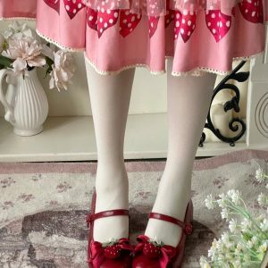 Little Berry - Y2K Fashion Low Heels for Coquette Aesthetic & Grunge Style Outfits