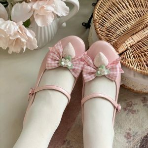Little Berry - Y2K Fashion Low Heels for Coquette Aesthetic & Grunge Style Outfits