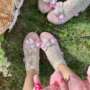 Little Berry - Y2K Fashion Low Heels for Coquette Aesthetic & Grunge Style Outfits