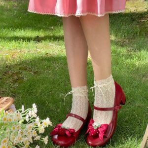 Little Berry - Y2K Fashion Low Heels for Coquette Aesthetic & Grunge Style Outfits