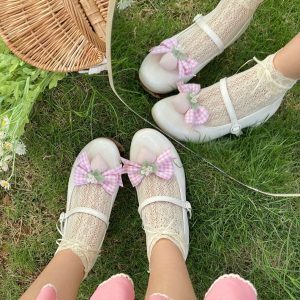 Little Berry - Y2K Fashion Low Heels for Coquette Aesthetic & Grunge Style Outfits