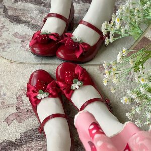 Little Berry - Y2K Fashion Low Heels for Coquette Aesthetic & Grunge Style Outfits