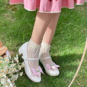 Little Berry - Y2K Fashion Low Heels for Coquette Aesthetic & Grunge Style Outfits