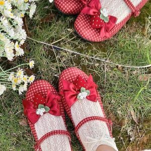 Little Berry - Y2K Fashion Low Heels for Coquette Aesthetic & Grunge Style Outfits