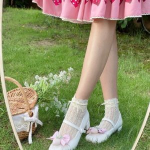 Little Berry - Y2K Fashion Low Heels for Coquette Aesthetic & Grunge Style Outfits