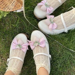 Little Berry - Y2K Fashion Low Heels for Coquette Aesthetic & Grunge Style Outfits