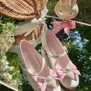 Little Berry - Y2K Fashion Low Heels for Coquette Aesthetic & Grunge Style Outfits