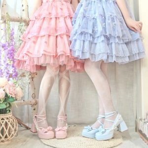 Miss Macaron - Y2K Fashion High Heels for Coquette Aesthetic & Grunge Style Outfits