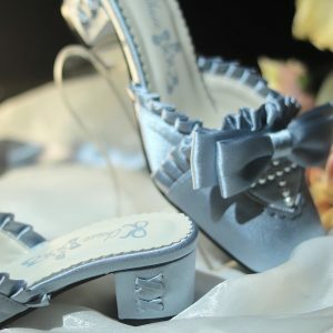 Siren Melody - Y2K Fashion Lace-Up Mules for Coquette Aesthetic & Grunge Style Lovers