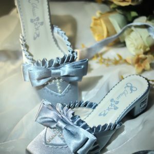 Siren Melody - Y2K Fashion Lace-Up Mules for Coquette Aesthetic & Grunge Style Lovers