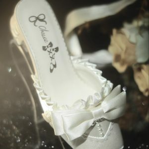 Siren Melody - Y2K Fashion Lace-Up Mules for Coquette Aesthetic & Grunge Style Lovers