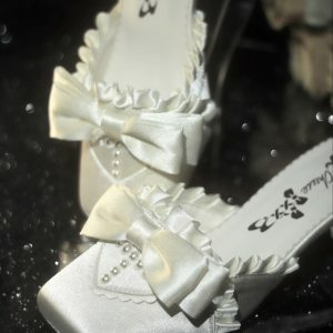 Siren Melody - Y2K Fashion Lace-Up Mules for Coquette Aesthetic & Grunge Style Lovers