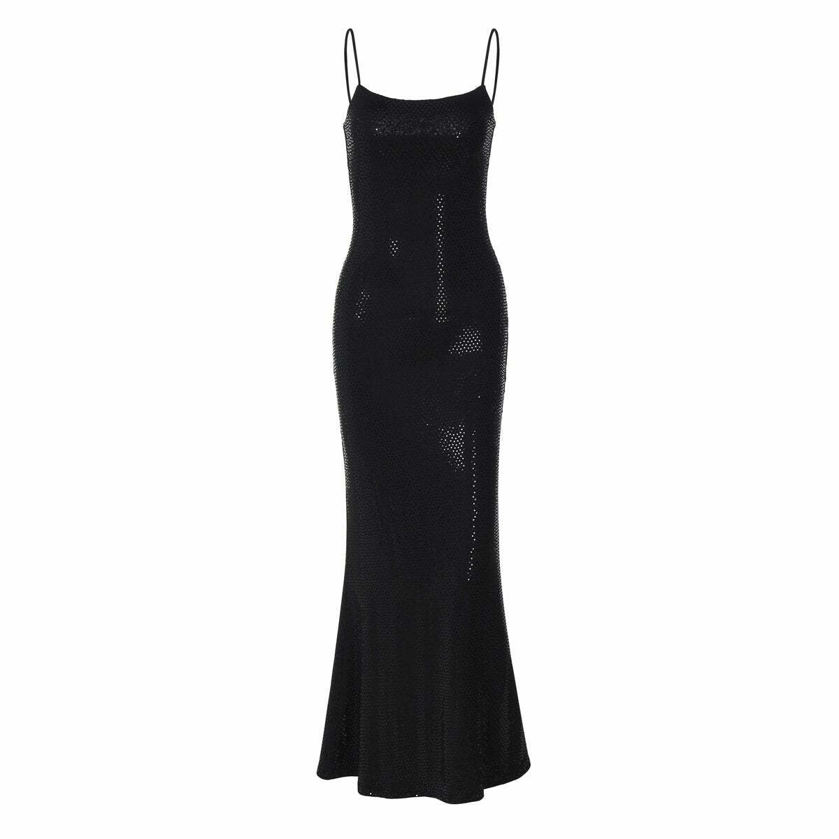 U Neck Polka Dot Cami Maxi Dress - Y2K Fashion, Coquette Aesthetic, Cute Summer Outfit