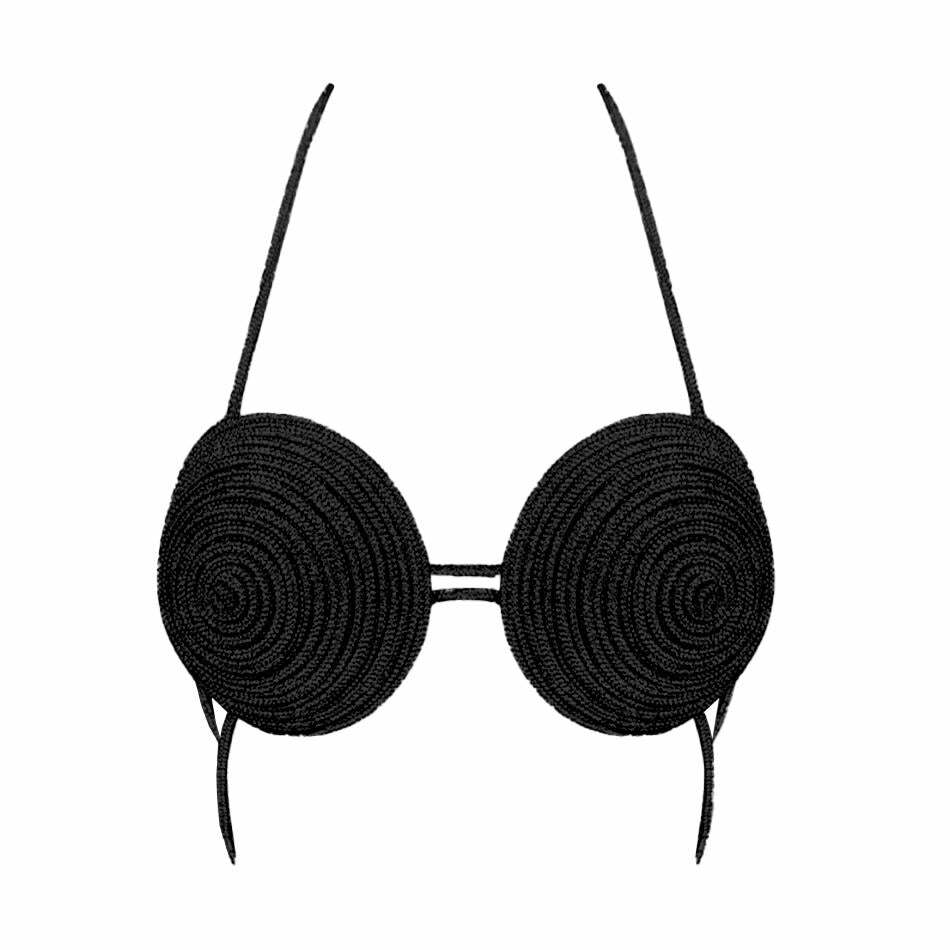Y2K Fashion Halter Beaded Metal Chain Bra Top - Cute Grunge Aesthetic Crop Top