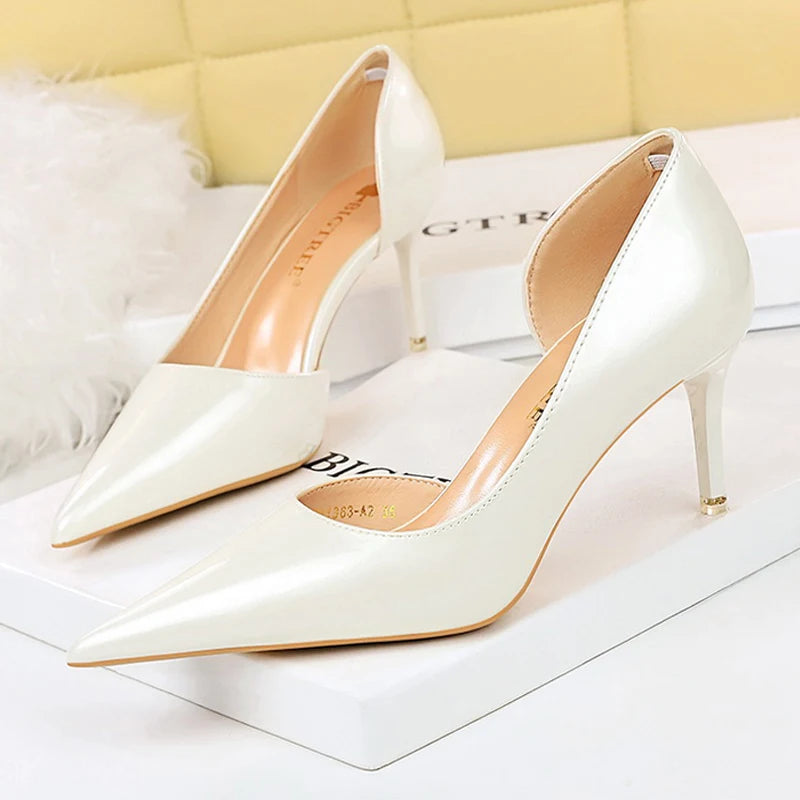 Y2K Fashion Pu Leather Kitten Heels - Sexy Party Shoes for Grunge & Coquette Aesthetic