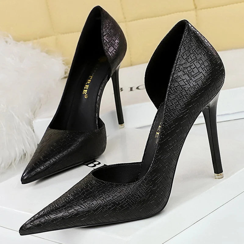 Y2K Fashion Sequin High Heels Pumps - Glam Wedding Shoes for Coquette Aesthetic Style