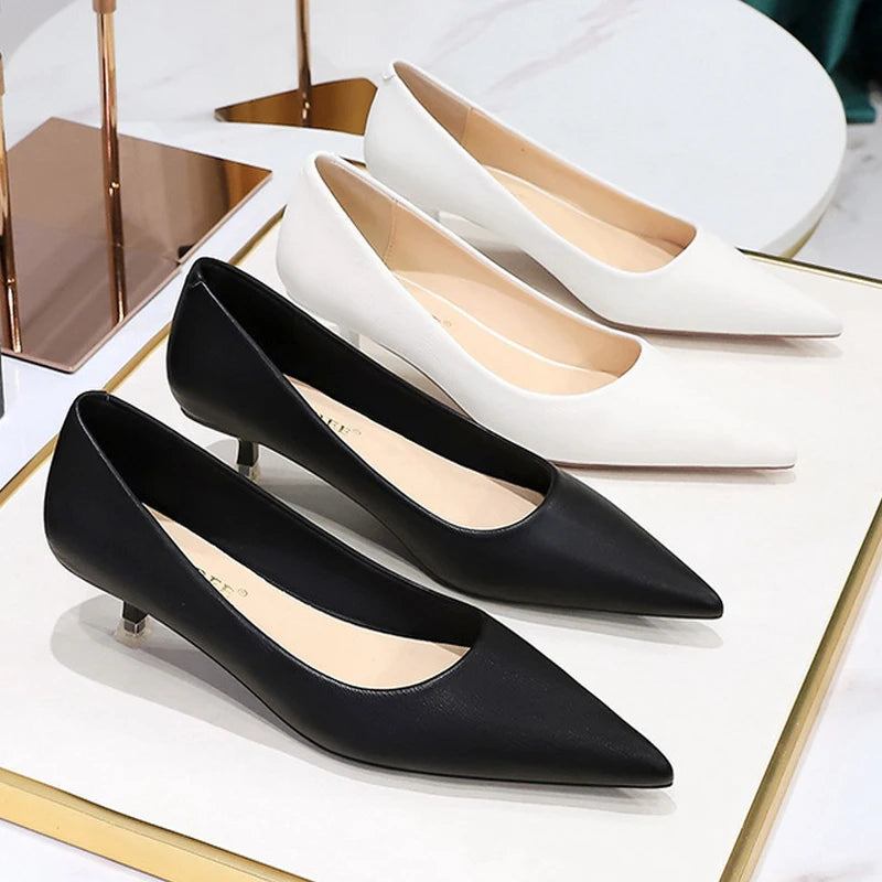 Y2K Fashion Spring Kitten Heels - Versatile Stilettos for Coquette Aesthetic & Grunge Style