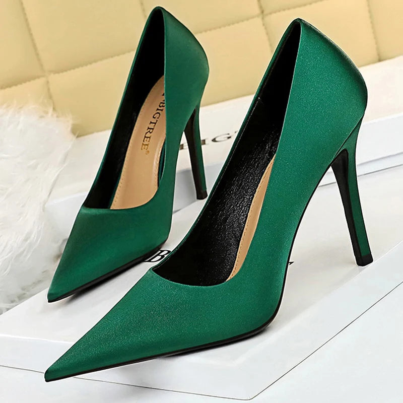 Y2K Fashion Stiletto Heels - Cute Pumps for Party & Spring, Vintage Aesthetic Style
