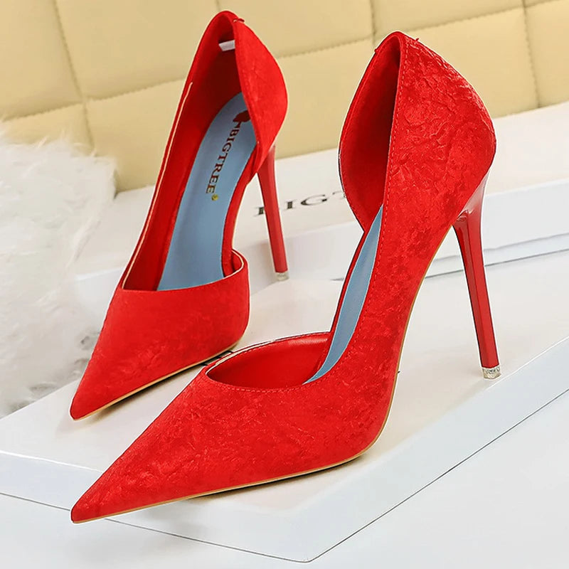 Y2K Fashion Stiletto Heels - Sexy Office Pumps for Grunge Aesthetic & Coquette Style