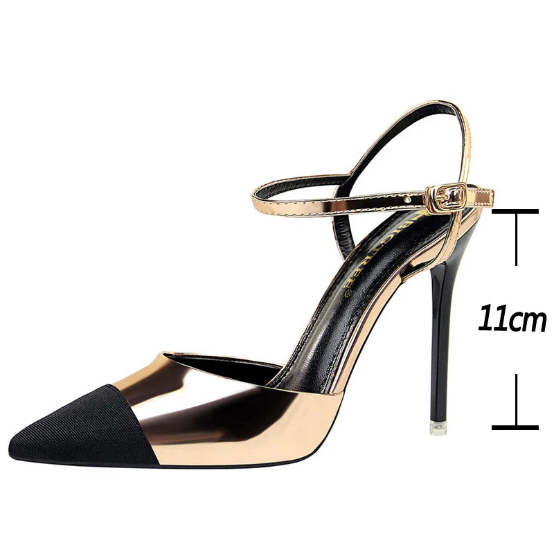 Y2K Fashion Stiletto High Heels for Women - Pointed Toe Summer Sandals in Grunge Aesthetic