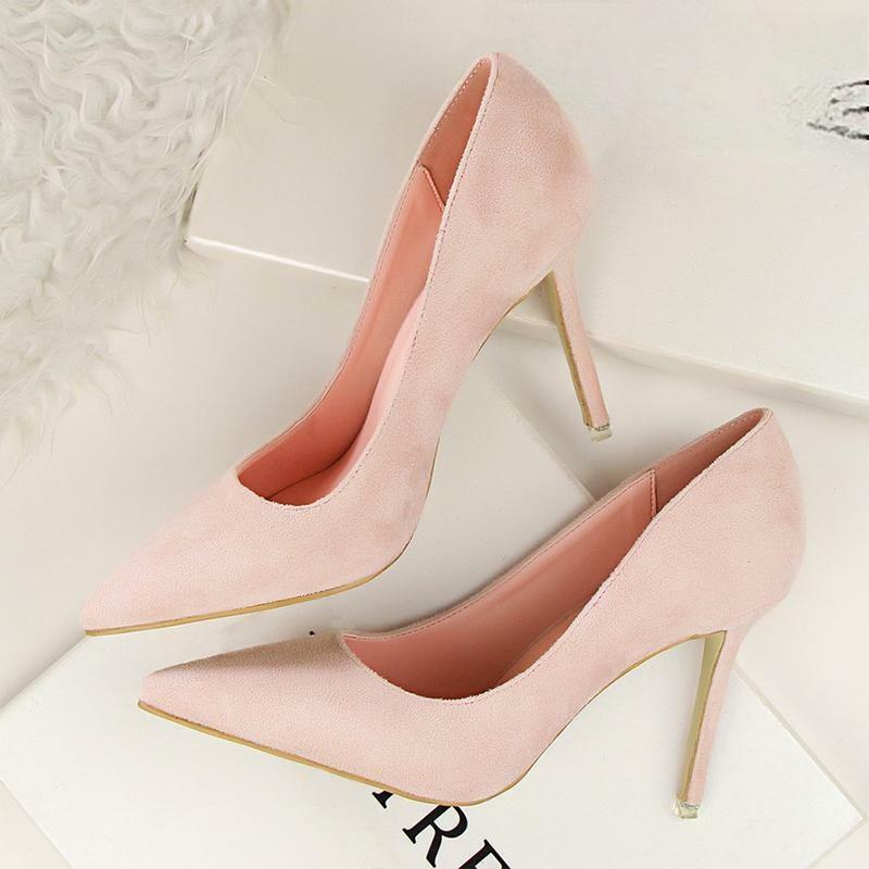Y2K Fashion Suede Stiletto Pumps - Cute High Heels for Coquette Aesthetic & Grunge Style