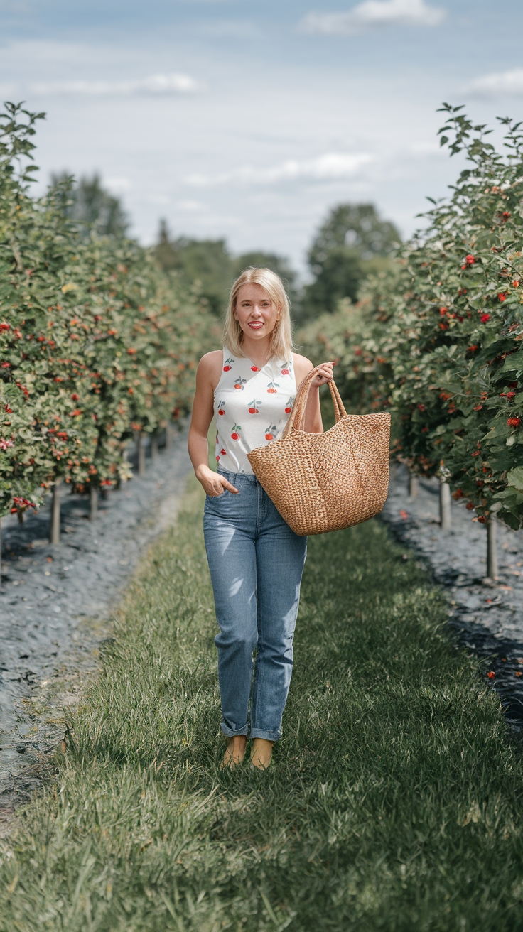 berry picking outfit idea
