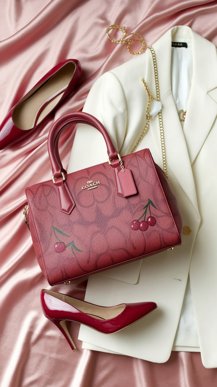 Why the Cherry Coach Bag is a Must-Have outfit idea