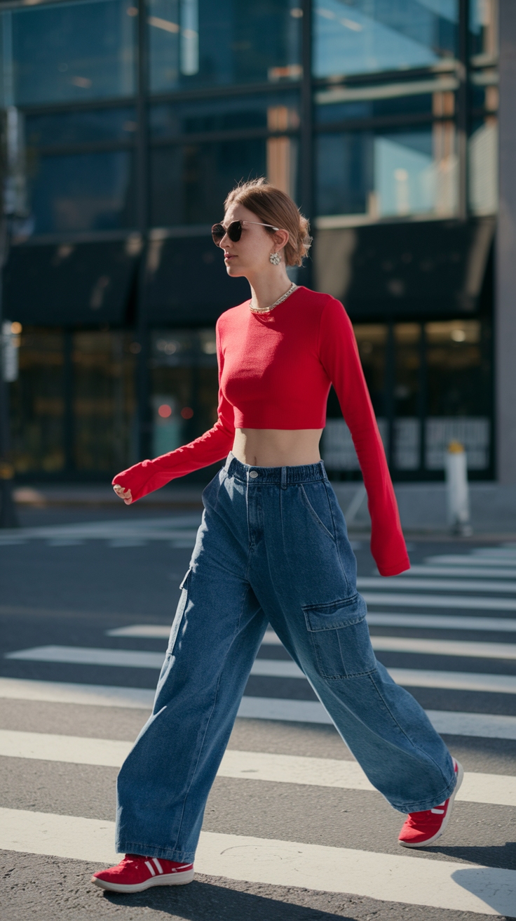cherry top outfit idea