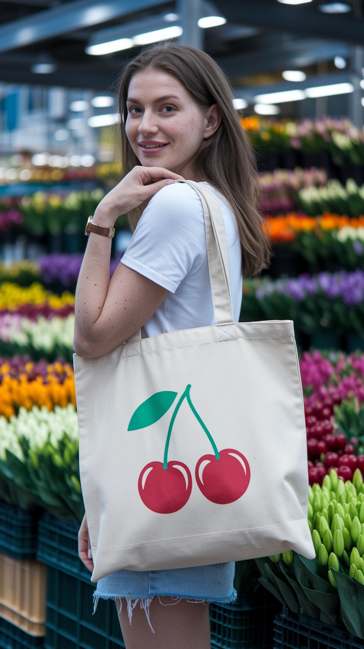 Chic Options: The Perfect Cherry Tote Bag outfit idea