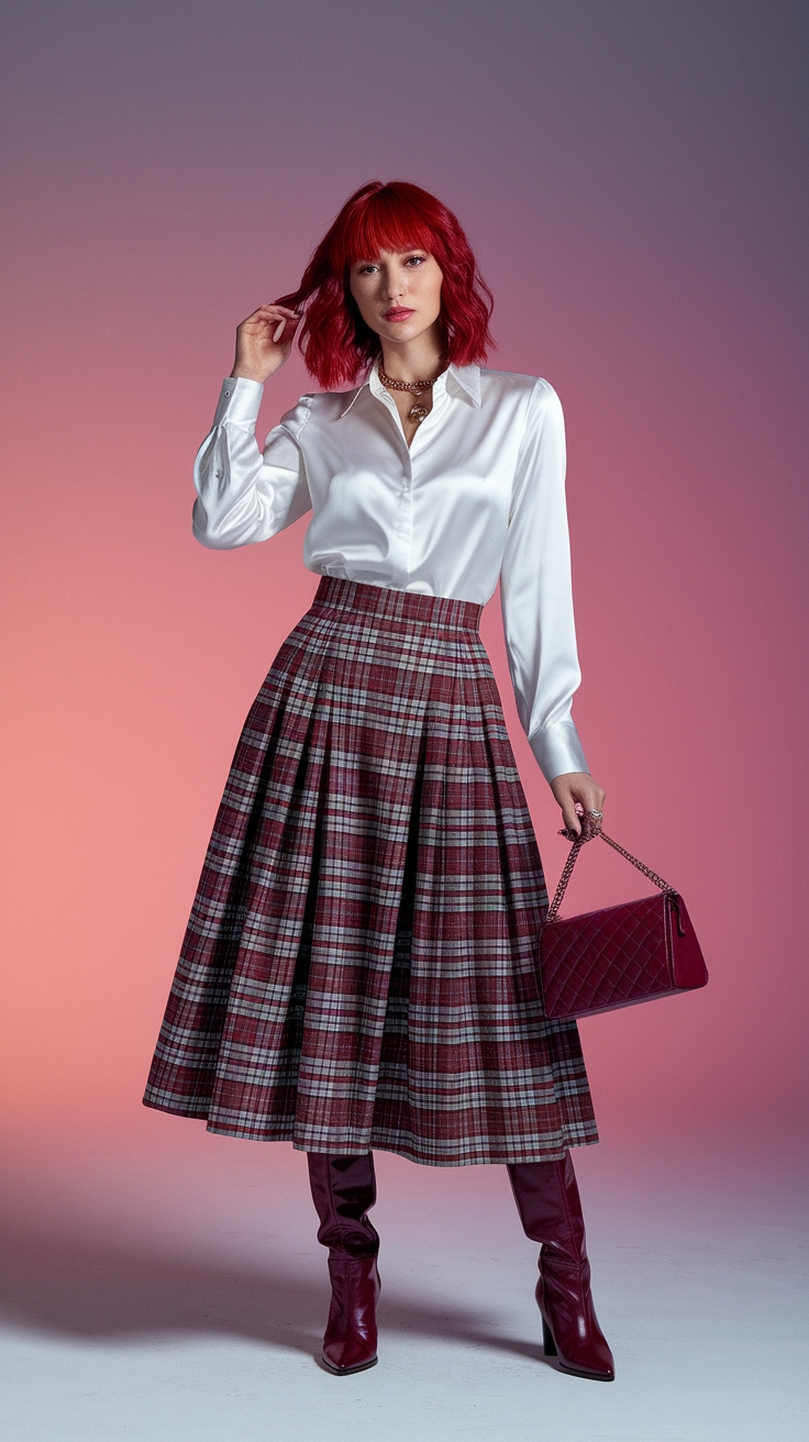 outfits for cherry red hair inspiration