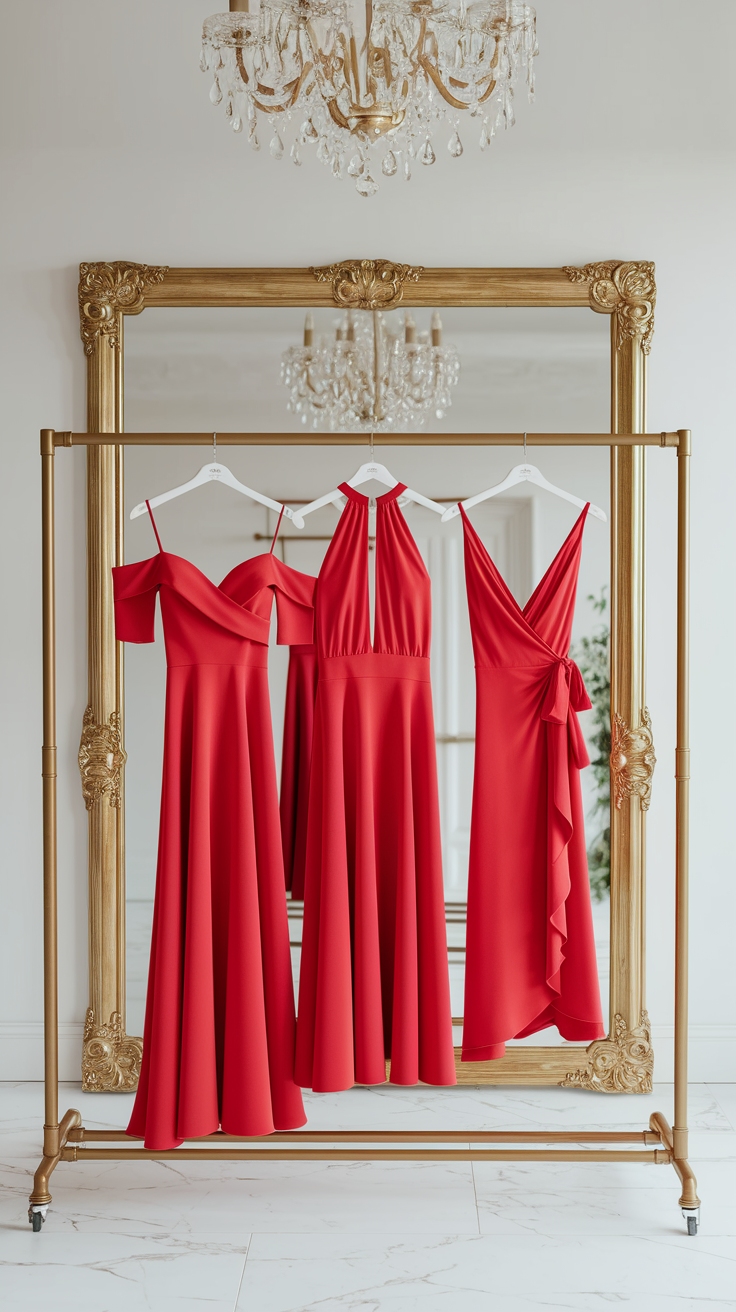 red dresses classy outfit idea