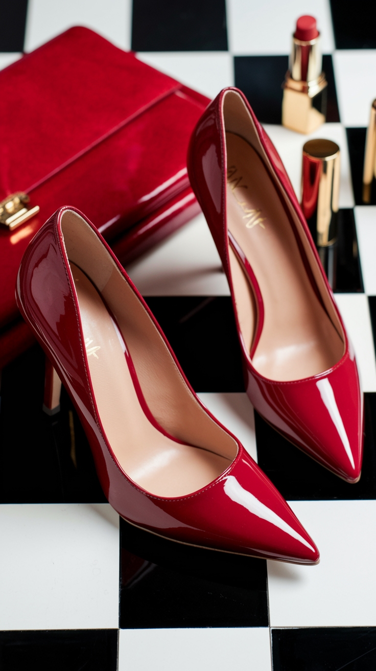 Create a Bold Red Leather Jacket Outfit