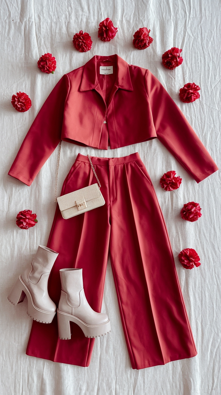 Effortless Red Jacket Outfit Aesthetic Ideas outfit idea