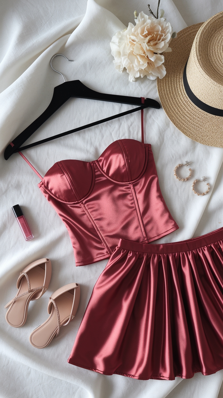 How to Pair a Red Top with Your Wardrobe outfit idea
