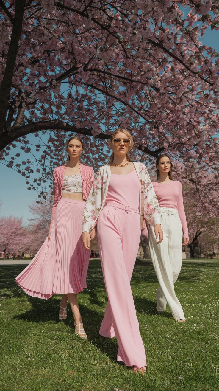 spring outfits cherry blossoms idea