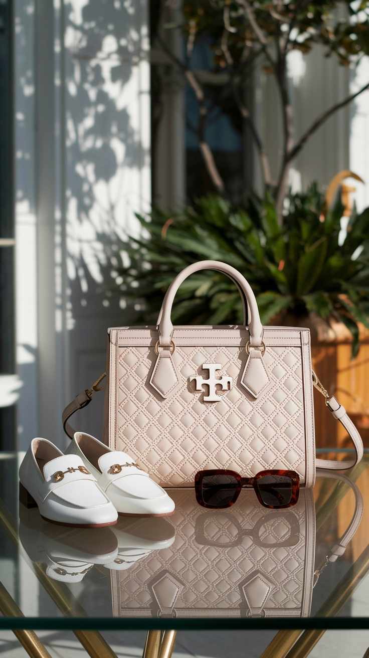 tory burch bag outfit idea