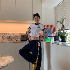 2024 American-Style Loose Draped Wide-Leg Tie Sports Pants for Couples - Casual Versatile Straight-Leg Sweatpants