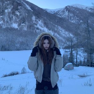2024 Autumn Winter Vintage Large Fur Collar Hooded Cotton Coat for Women - Thick Loose Trendy Winter Jacket