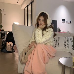 2024 Winter American Sweet Floral Cotton Jacket for Women - Short Thick Coat for Petite, Autumn and Winter Outerwear