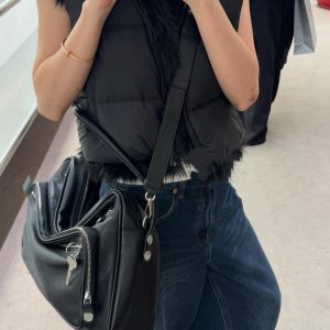 2025 Influencer Multi-Compartment Zipper Underarm Motorcycle Crossbody Bag - Versatile Hot Girl Fashion Trend