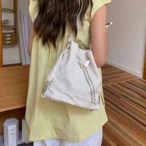 2025 Korean Style Versatile Women's Backpack - Trendy High-Quality Multifunctional Shoulder Bucket Bag