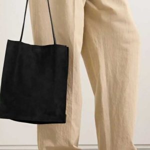 2025 New Minimalist Genuine Leather Tote Bag - Large Capacity Cowhide Shoulder Bag for Women