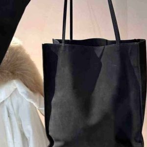 2025 New Minimalist Genuine Leather Tote Bag - Large Capacity Cowhide Shoulder Bag for Women