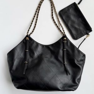 2025 New Style Large Capacity Tote Bag - Versatile Chain Design Shoulder Bag for Women, Fashion-Forward Handbag