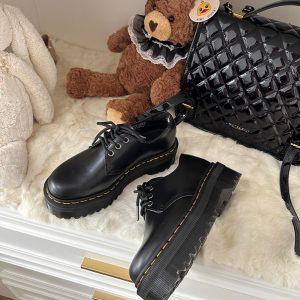 2025 New Style Women's Cowhide Martin Shoes - Thick-Soled Lace-Up Platform Leather Footwear